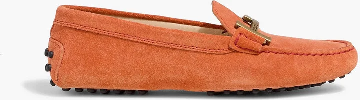 Double T suede loafers