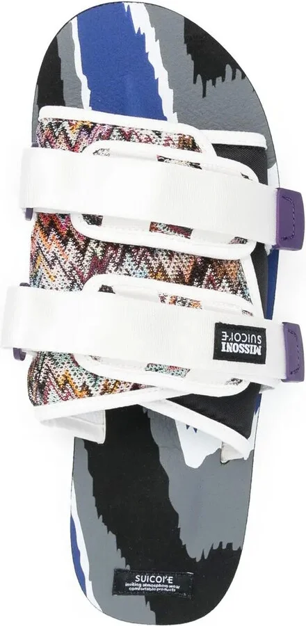 Double Touch-Strap Panelled Slides - Image 4