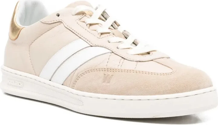 Doubleu leather-stripe sneakers - Image 2