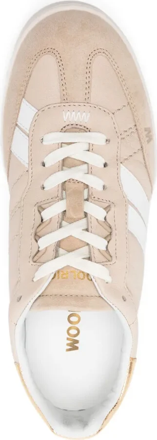 Doubleu leather-stripe sneakers - Image 4