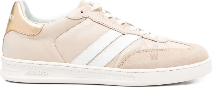 Doubleu leather-stripe sneakers
