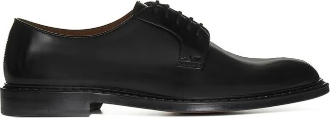 Doucal's Almond Toe Lace-Up Derby Shoes
