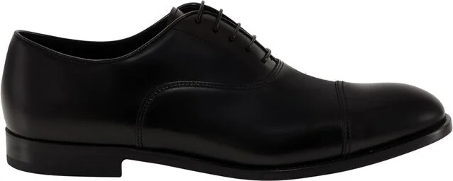 Doucal's Almond Toe Lace-Up Oxford Shoes