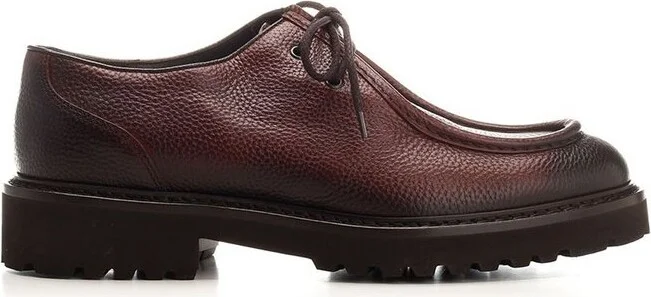 Doucal's Almond Toe Lace-Up Shoes