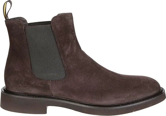 Doucal's Almond Toe Slip-On Ankle Boots