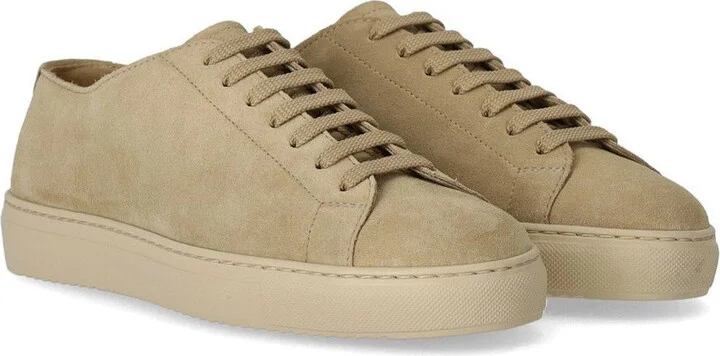 Doucal's Beige Suede Sneaker - Image 2