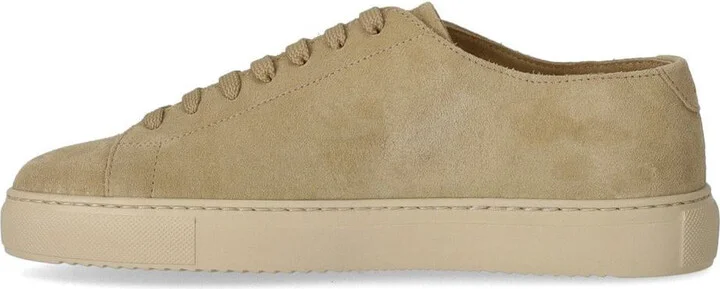 Doucal's Beige Suede Sneaker - Image 3