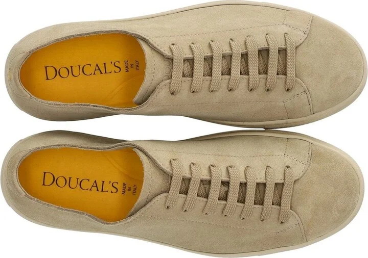Doucal's Beige Suede Sneaker - Image 5