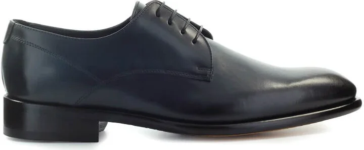 Doucal's Blue Derby Lace Up