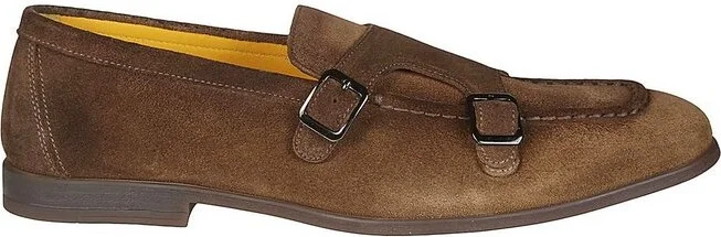 Doucal's Buckle Detailed Slip-On Monk Shoes