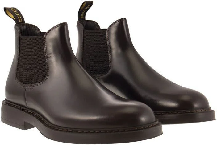 Doucal's Chelsea Leather Ankle Boot - Image 4