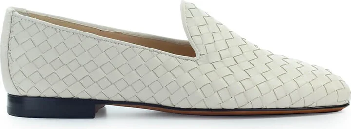 Doucal's Cream Woven Loafer