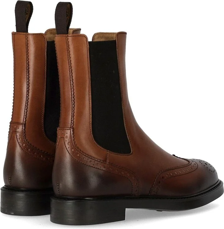 Doucal's Deco' Brown Chelsea Boot - Image 4