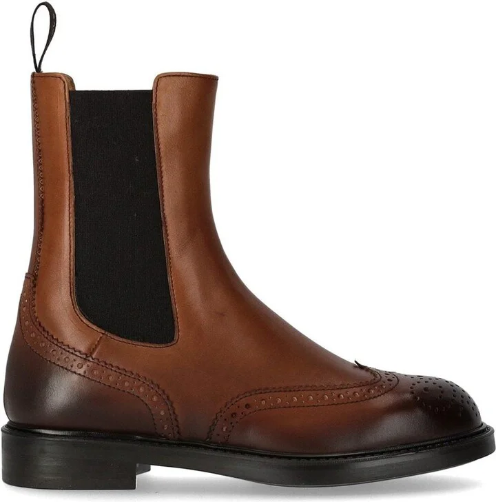 Doucal's Deco' Brown Chelsea Boot