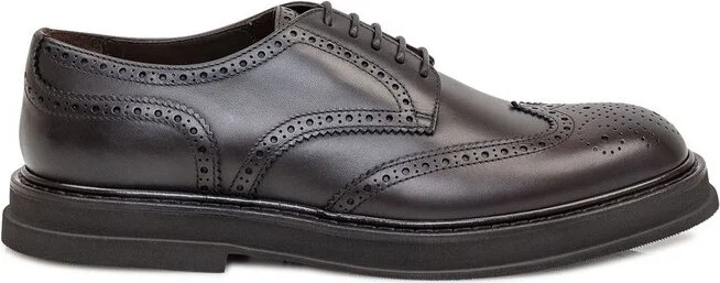 Doucal's Derby Half Wing Lace-Up Shoes