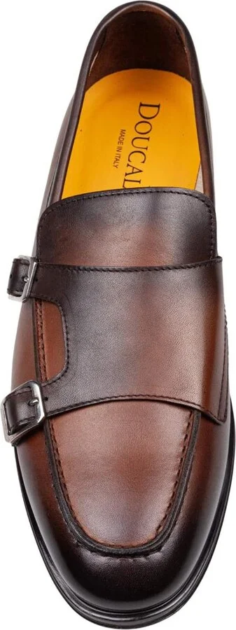 Doucal's Double Buckle Leather Moccasin - Image 3