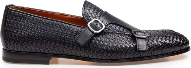 Doucal's Double Buckle Woven Moccasins