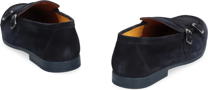 Doucal's Duke Suede Monk-Strap Shoes - Image 4
