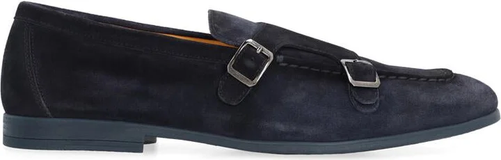 Doucal's Duke Suede Monk-Strap Shoes