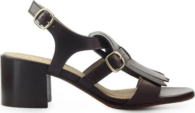 Doucal's Fringed Heeled Sandals