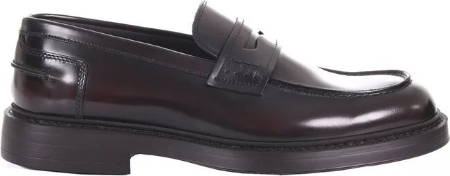 Doucal's High-Shine Slip-On Loafers