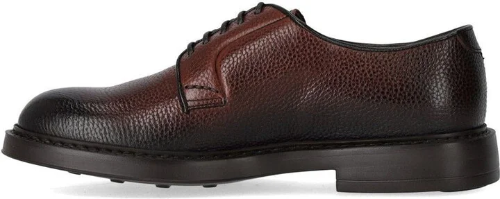Doucal's Inca Brown Derby Lace-Up Shoe - Image 3