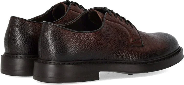Doucal's Inca Brown Derby Lace-Up Shoe - Image 4