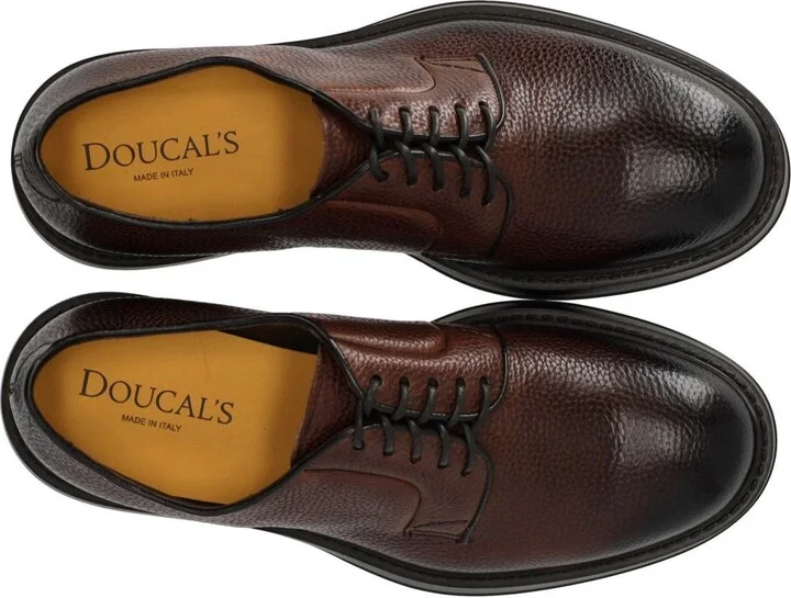Doucal's Inca Brown Derby Lace-Up Shoe - Image 5