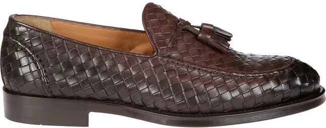 Doucal's Interwoven Tassel Detail Loafers