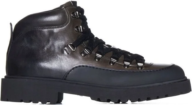 Doucal's Lace-Up Padded Ankle Boots