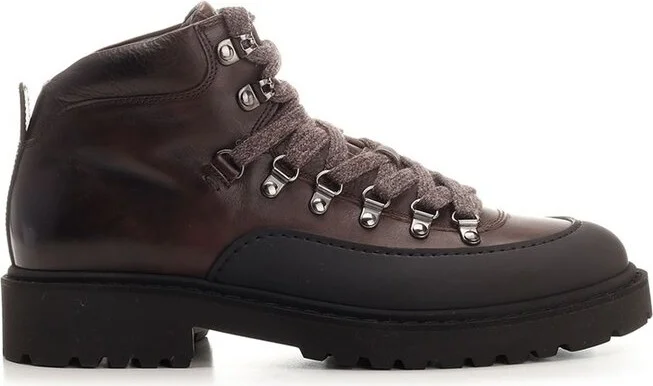 Doucal's Lace-Up Padded Ankle Boots