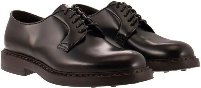 Doucal's Leather Derby Lace-Up - Image 4