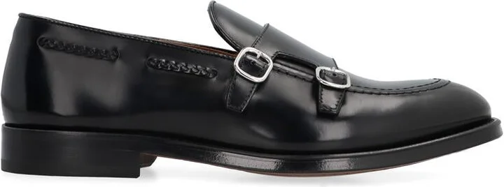 Doucal's Leather Monk-Strap Shoes