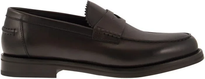 Doucal's Leather Penny Loafer