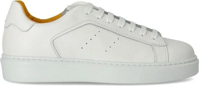 Doucal's Logo-Debossed Round-Toe Sneakers