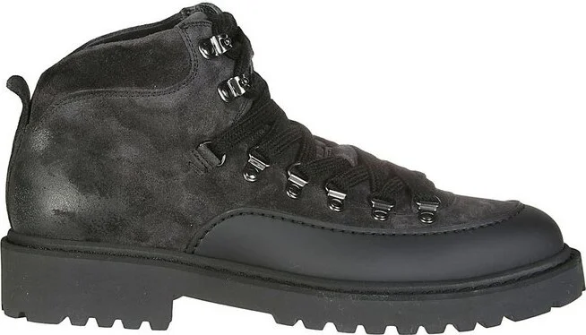 Doucal's Logo-Embossed Hiking Boots