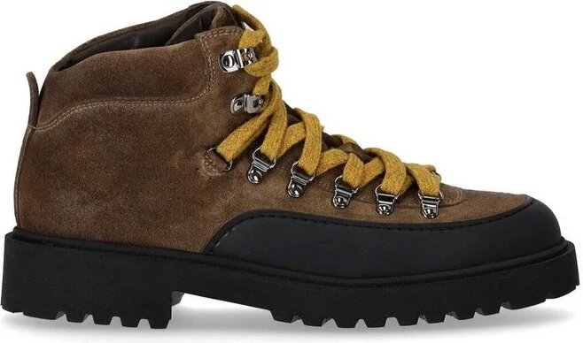 Doucal's Logo-Embossed Hiking Boots
