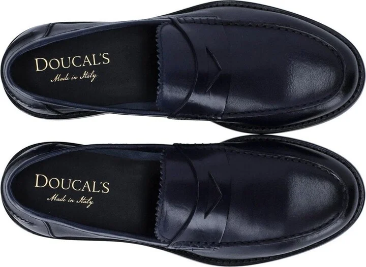 Doucal's Penny Dark Blue Loafer - Image 5