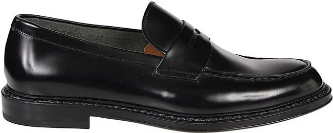 Doucal's Penny-Slot Almond Toe Loafers