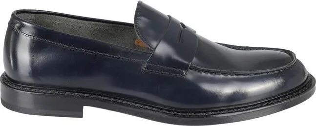 Doucal's Penny-Slot Almond Toe Loafers