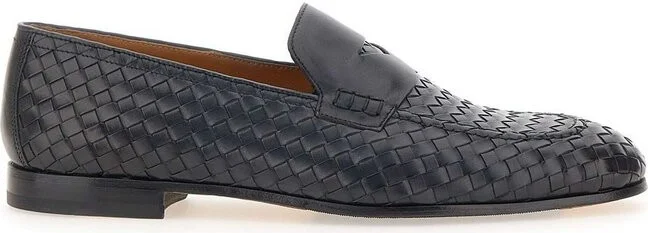 Doucal's Penny-Slot Round-Toe Loafers