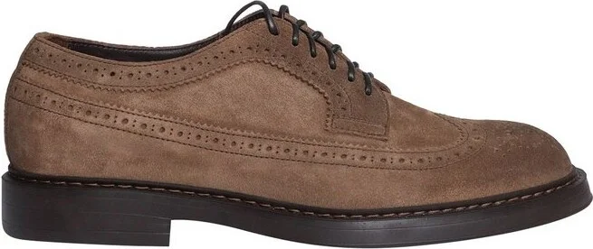 Doucal's Round-Toe Lace-Up Brogues