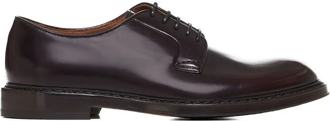 Doucal's Round-Toe Lace-Up Derby Shoes