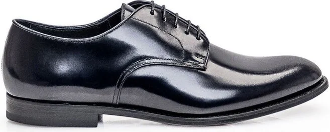 Doucal's Round-Toe Lace-Up Oxford Shoes