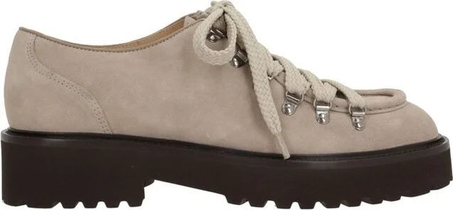 Doucal's Round Toe Lace-Up Shoes