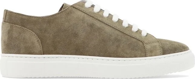 Doucal's Round Toe Lace-Up Sneakers