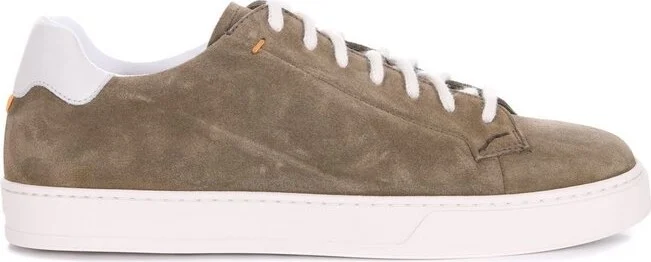 Doucal's Round-Toe Lace-Up Sneakers