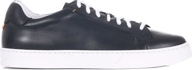 Doucal's Round-Toe Lace-Up Sneakers