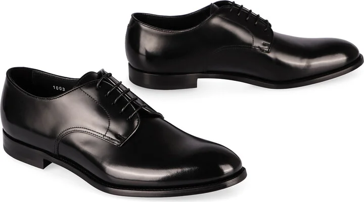Doucal's Smooth Leather Lace-Up Shoes - Image 5