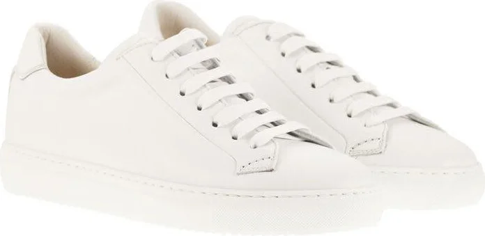 Doucal's Smooth Leather Trainers - Image 4